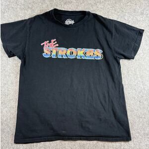 The Strokes 2022 American Tour Shirt Men Medium Black Rock Music Band Streetwear
